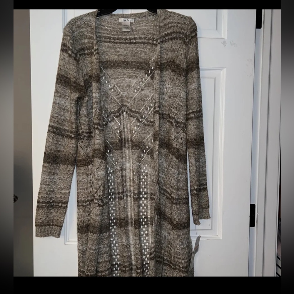 Isela Open Front Cardigan  Small Long Sleeve Von  Maur NWT